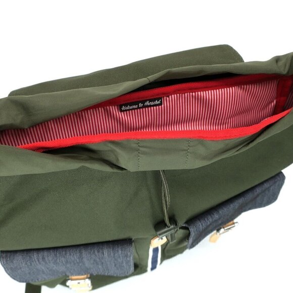 HERSCHEL Dawson Backpack Forest Night Green Rucksack Hiking Bag - Picture 3 of 4